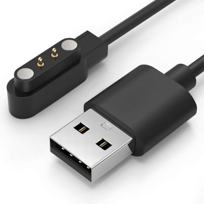 Безжично магнитно зарядно за смарт часовник/гривна MBX 26 с USB кабел, Черен
