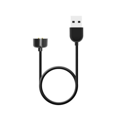 Безжично магнитно зарядно за смарт часовник/гривна MBX M5 с USB кабел, Черен