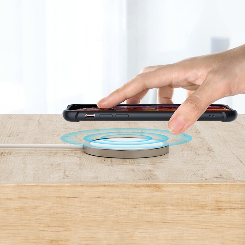 Безжично зарядно устройство BWOO WL-12 PD MagSafe, 15W, Бяло