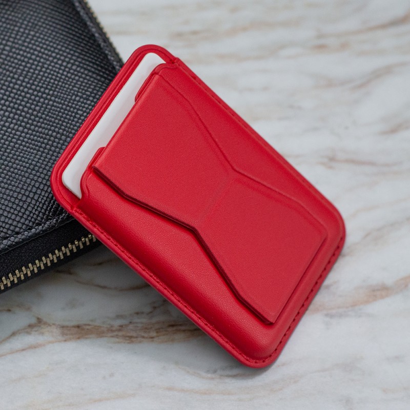 Държач за карти bSmart с вградена стойка, Червен