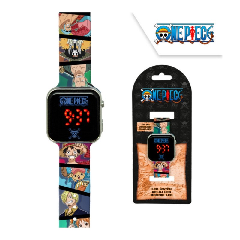 Детски LED часовник - One Piece
