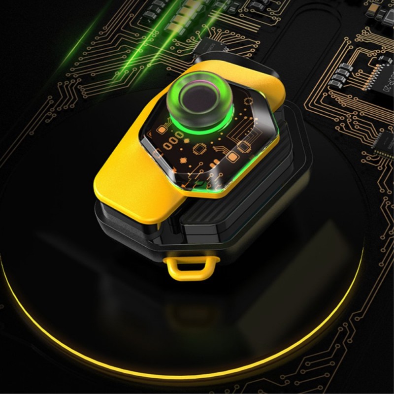 Джойстик за телефон bSmart C1 за игри, с ниска латентност, безжичен, Черен/Жълт