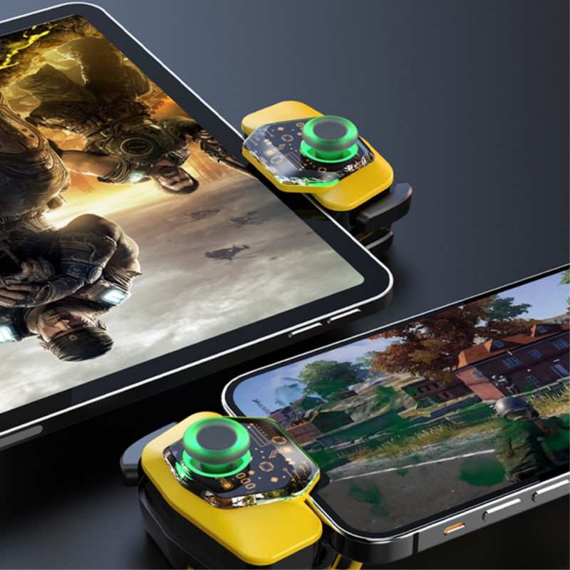 Джойстик за телефон bSmart C1 за игри, с ниска латентност, безжичен, Черен/Жълт
