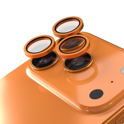 Etteri протектор метални рингове за задна камера за iPhone 17 Pro / 17 Pro Max, оранжев