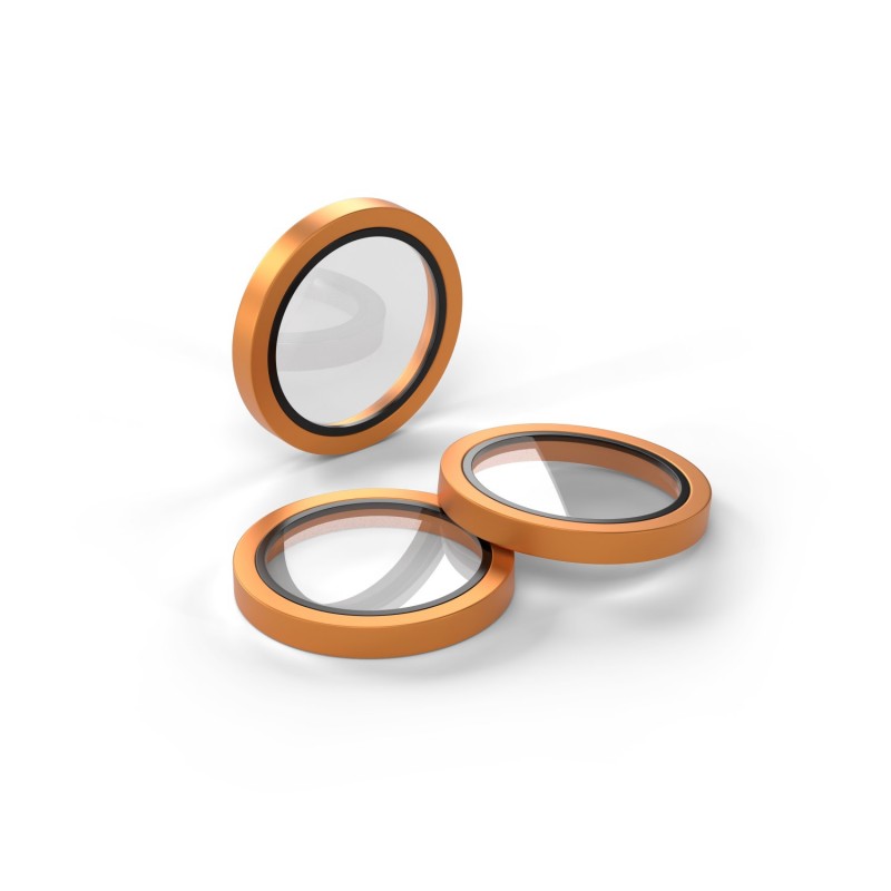 Etteri протектор метални рингове за задна камера за iPhone 17 Pro / 17 Pro Max, оранжев