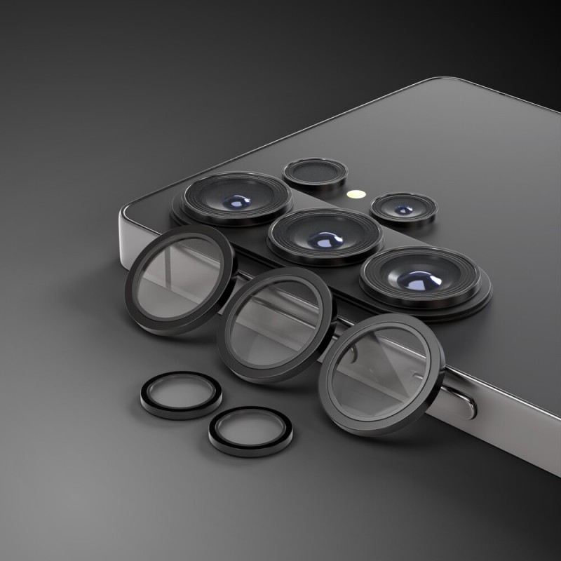 Etteri протектор метални рингове за задна камера за Samsung Galaxy S26 Ultra, черен