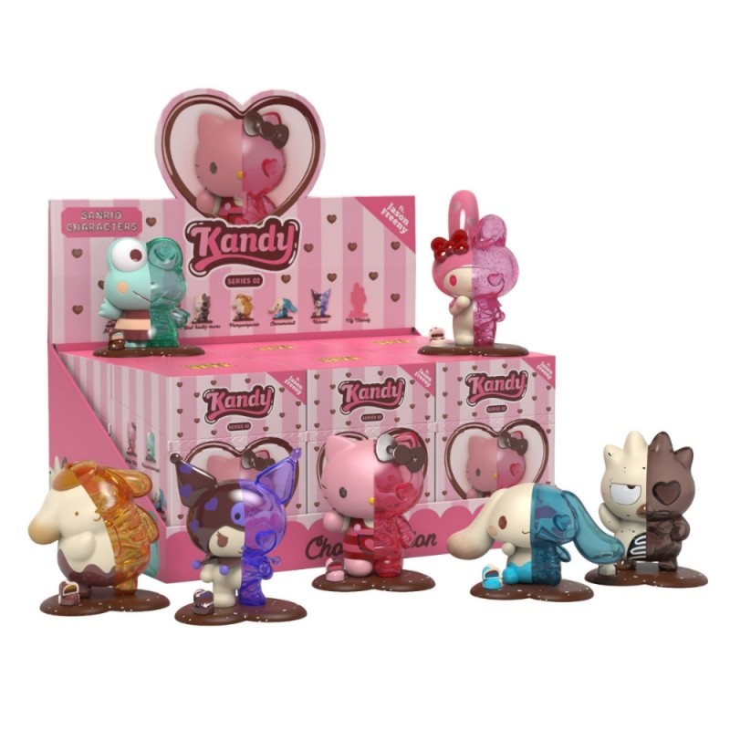 Фигурка изненада Mighty Jaxx - Hello Kitty Choco Edition Kandy x Sanrio ft.  Freeny Series 2, Blind Box