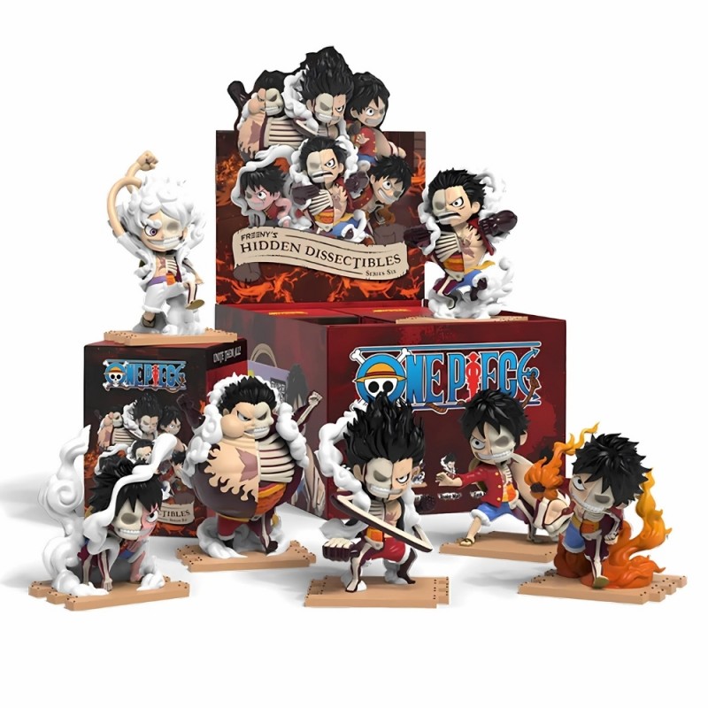 Фигурка изненада Mighty Jaxx - One Piece Freeny Hidden Dissectibles Series 6 Luffy’s Gears Edition, Blind Box