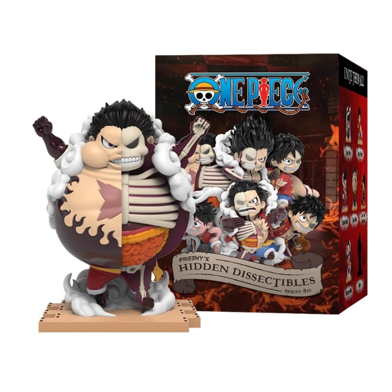 Фигурка изненада Mighty Jaxx - One Piece Freeny Hidden Dissectibles Series 6 Luffy’s Gears Edition, Blind Box