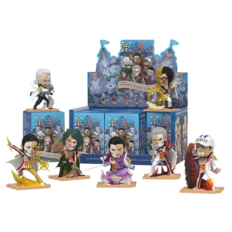 Фигурка изненада Mighty Jaxx - One Piece Freeny Hidden Dissectibles Series 8 Marines Edition, Blind Box