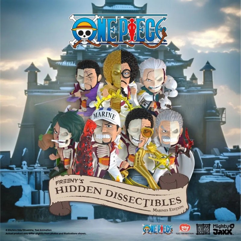 Фигурка изненада Mighty Jaxx - One Piece Freeny Hidden Dissectibles Series 8 Marines Edition, Blind Box