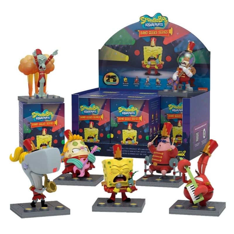 Фигурка изненада Mighty Jaxx - SpongeBob SquarePants Band Geek, Blind Box