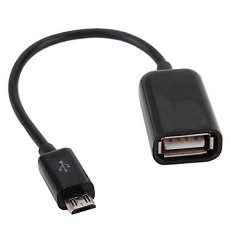 Кабел OTG HQ, Micro USB, Черен