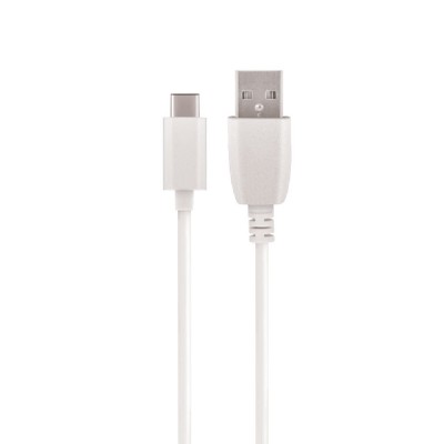 Кабел USB-A - USB-C, Maxlife 1м в кутия 2A, Бял