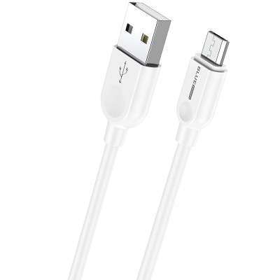 Кабел USB - Micro USB, BLUE Power BM2BX14 LinkJet 2м в кутия, 18W, 2.4A, Бял