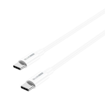 Кабел USB-C - USB-C, BLUE Power BBX44 1м 100W 5A в кутия, Бял