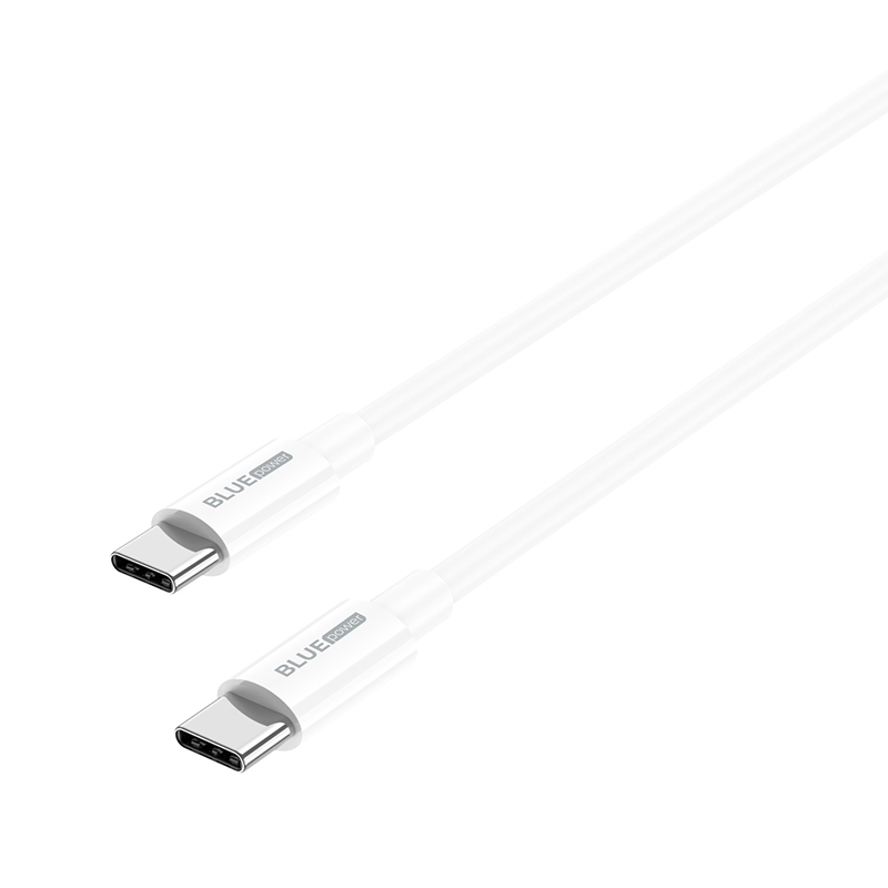 Кабел USB BLUE Power BBX44 Type C-Type C, 1м, 5A, в кутия, Бял