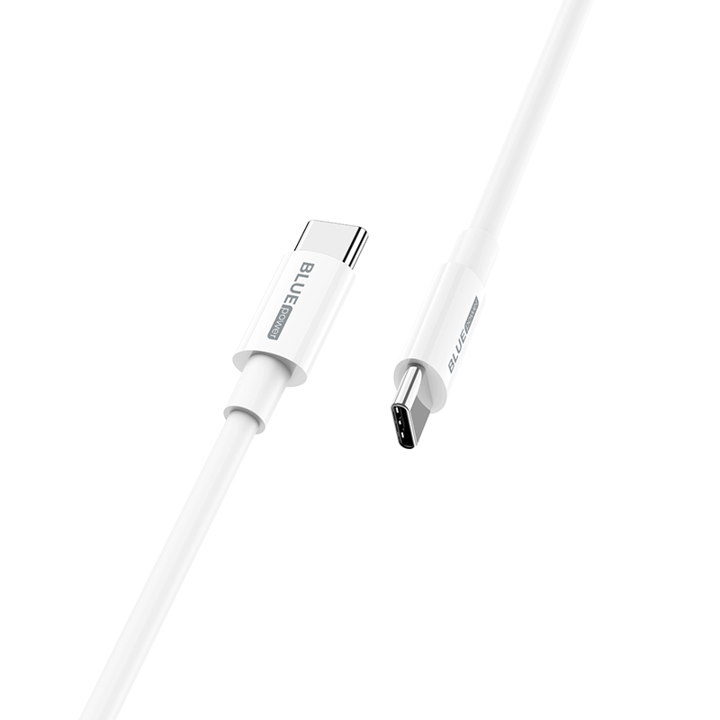 Кабел USB BLUE Power BBX44 Type C-Type C, 1м, 5A, в кутия, Бял
