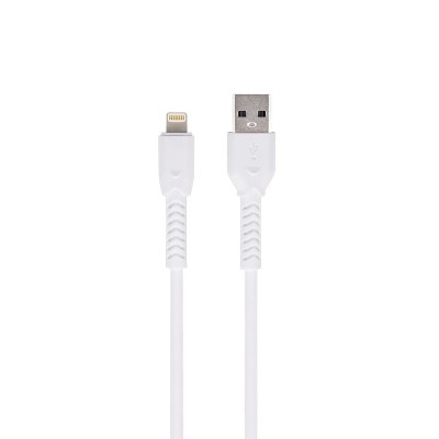 Кабел USB - Lightning, Maxlife MXUC-04 1м в кутия 3A с подсилени конектори за iPhone, Бял