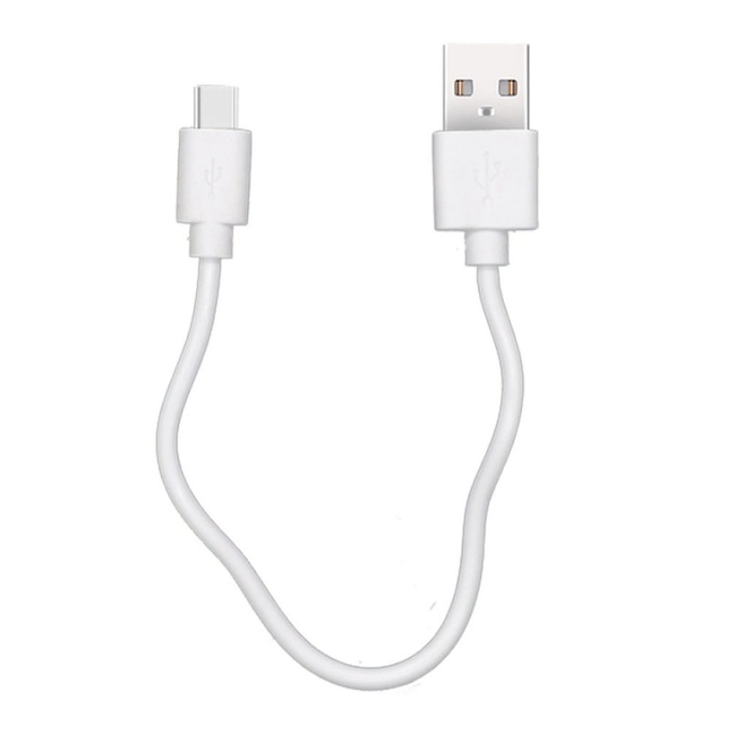 Кабел USB MBX 20см, Micro USB, Бял