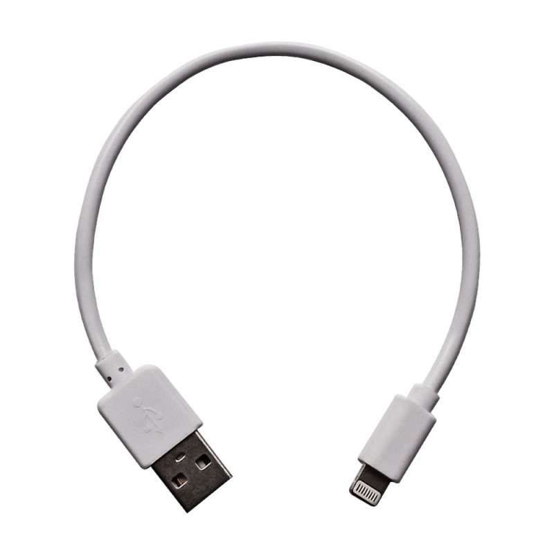 Кабел USB MBX, Lightning към мъжко USB, Бял