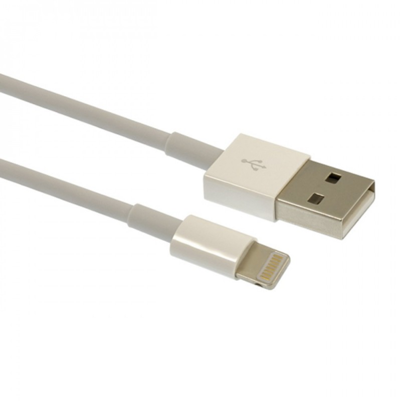 Кабел USB MBX с намотка тип iPhone 7, За iPhone 5/6,6s,6 Plus,6+/7,7 Plus,7+/8,8 Plus,8+/XR/XS,XS Max, Бял