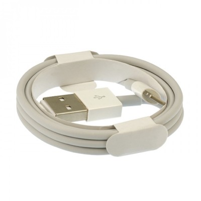Кабел USB - Lightning, MBX с намотка тип iPhone, Бял