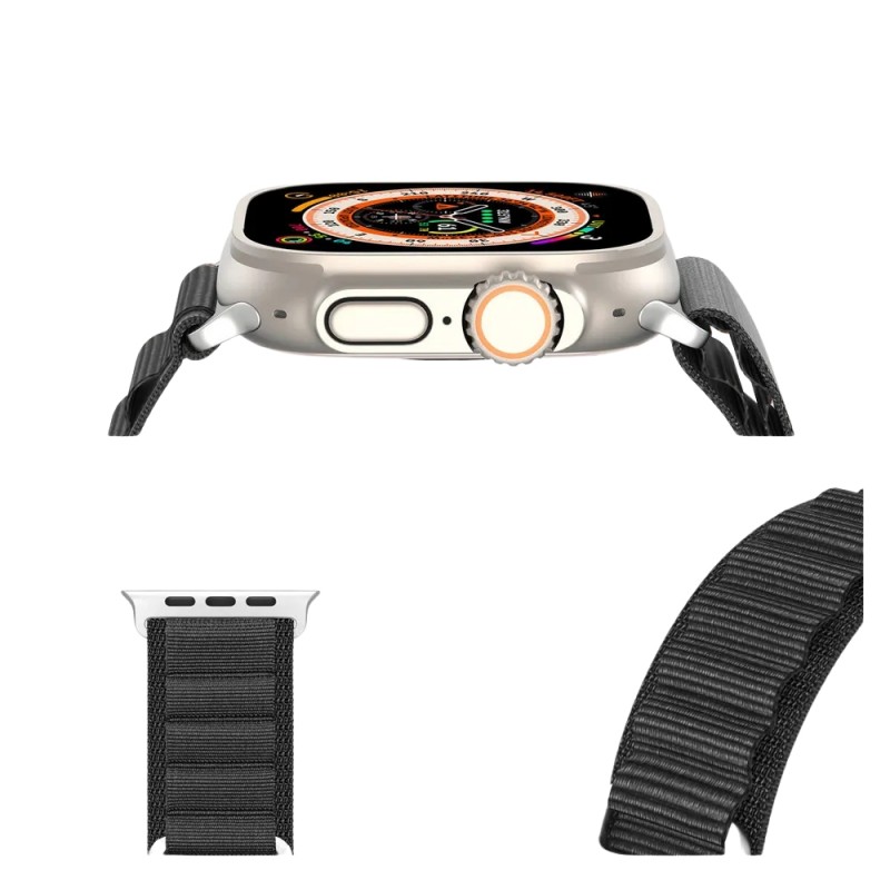 Kаишка DUX DUCIS GS elastic band за Apple iWatch 42/44/45/49 mm, Черна