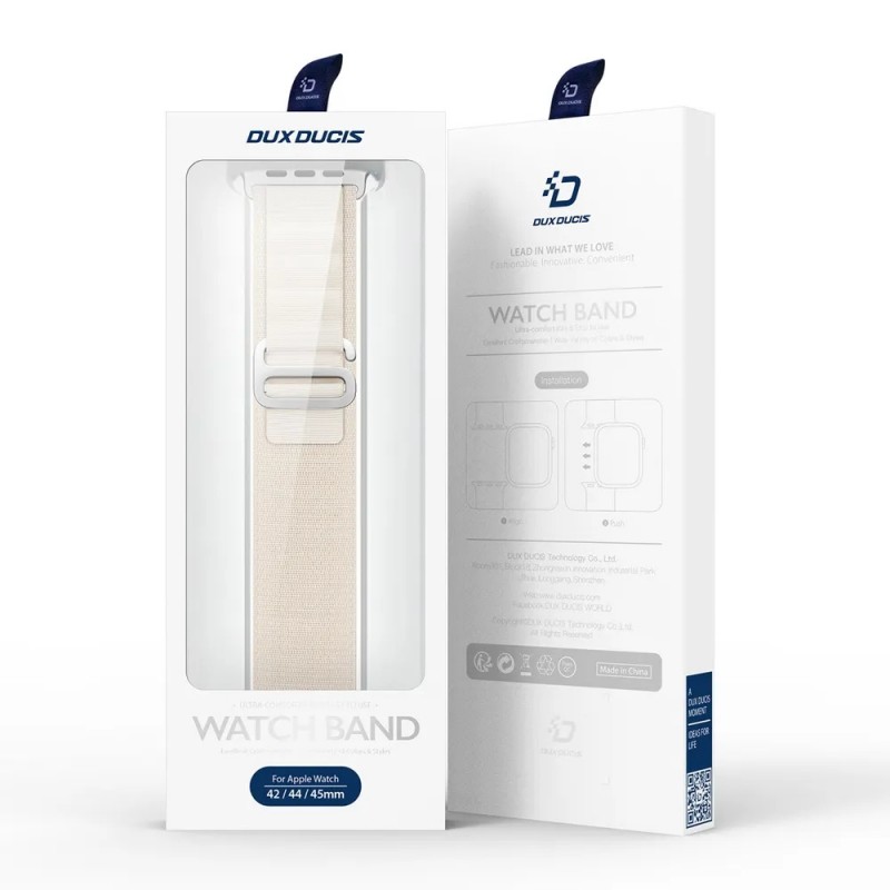 Kаишка DUX DUCIS GS elastic band за Apple iWatch 42/44/45/49 mm, Бежова