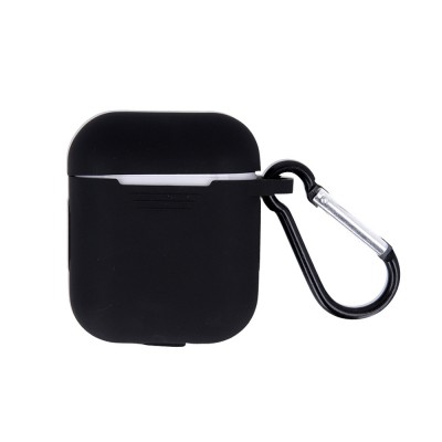 Калъф силиконов за Airpods 1/2 слушалки bSmart, Черен