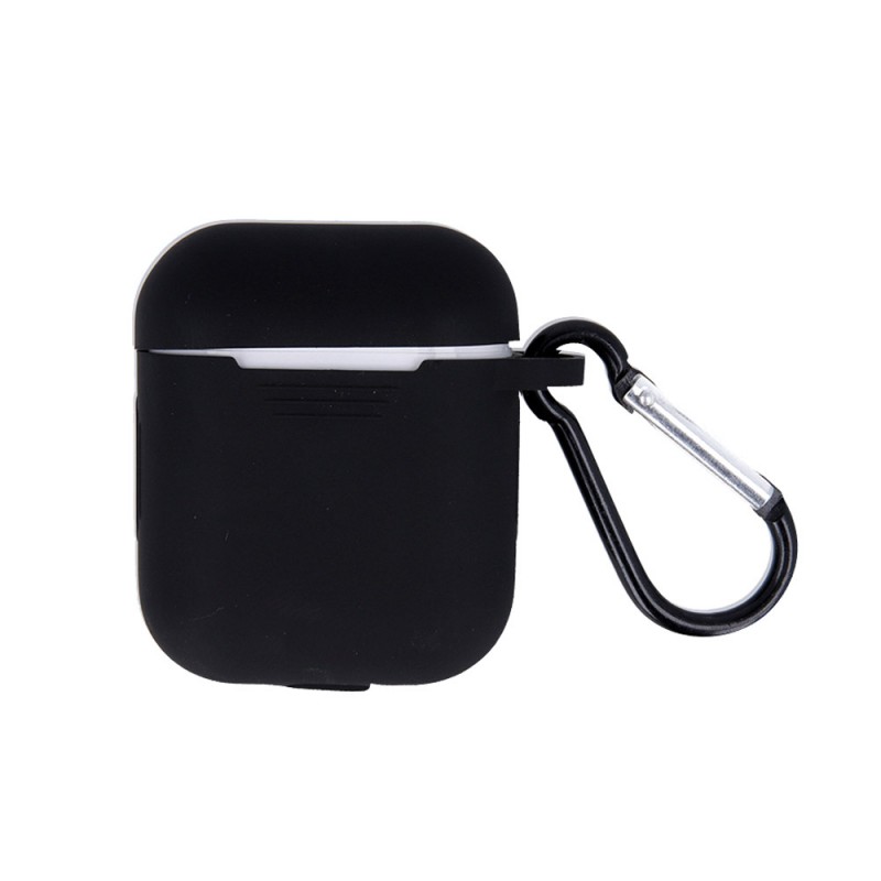 Калъф силиконов за Airpods 1/2 слушалки bSmart, Черен