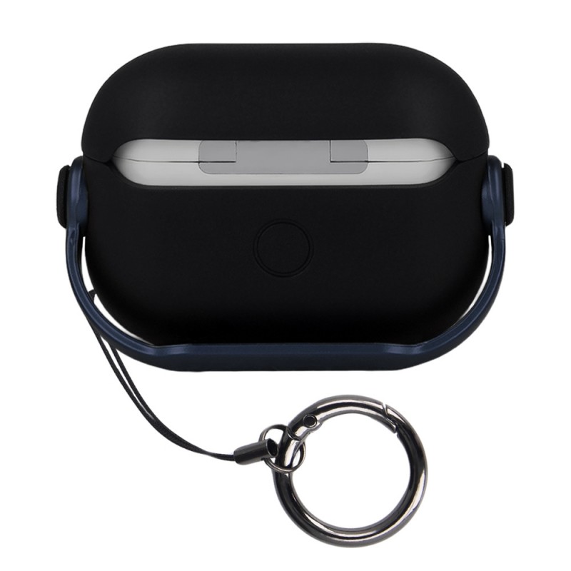 Калъф силиконов за Airpods 4 с ANC слушалки bSmart, Черен