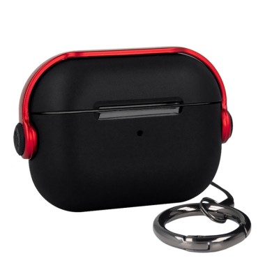 Калъф силиконов за Airpods 4 с ANC слушалки bSmart, Червен