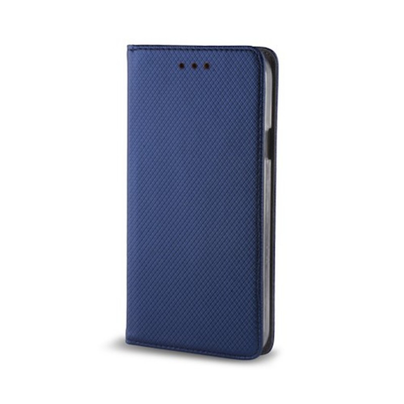 Калъф тефтер флип bSmart Magnet Book страничен, За Xiaomi Redmi 12 4G/5G, Тъмносин