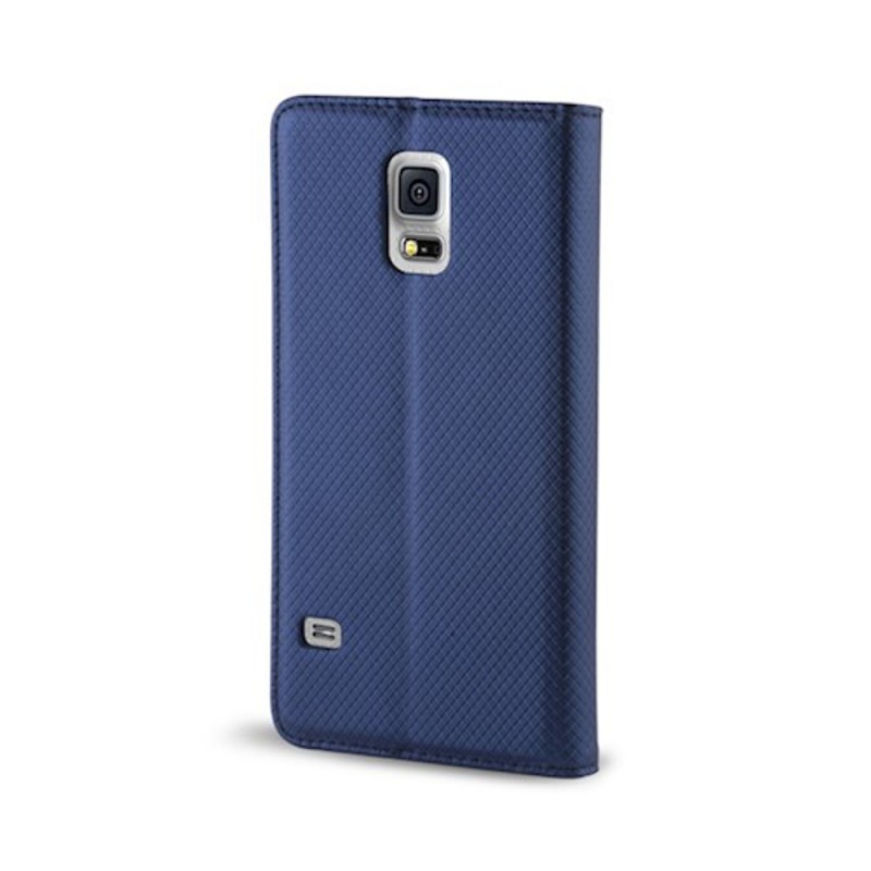 Калъф тефтер флип bSmart Magnet Book страничен, За Xiaomi Redmi 12 4G/5G, Тъмносин