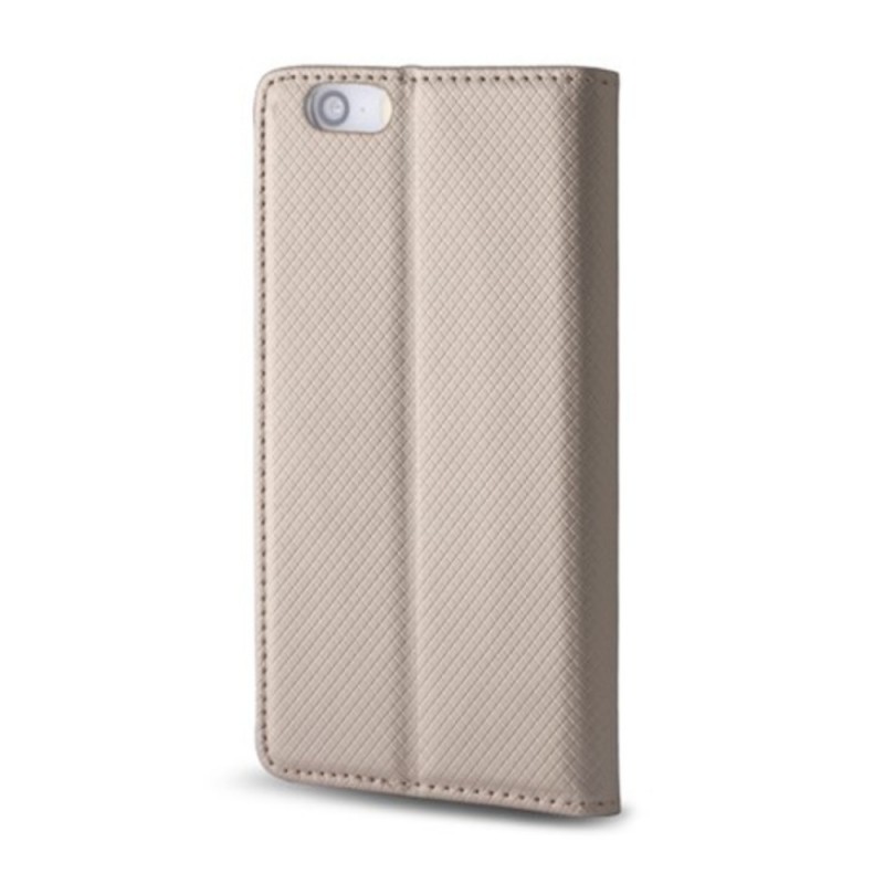 Калъф тефтер флип bSmart Magnet Book страничен, За Xiaomi Redmi 15, Златист