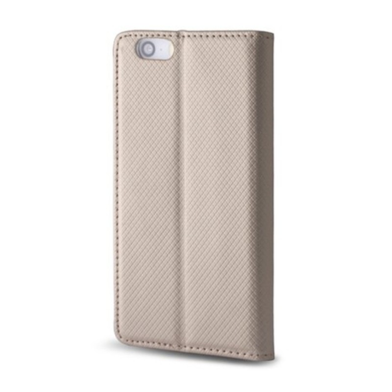 Калъф тефтер флип bSmart Magnet Book страничен, За Xiaomi Redmi 15C, Златист