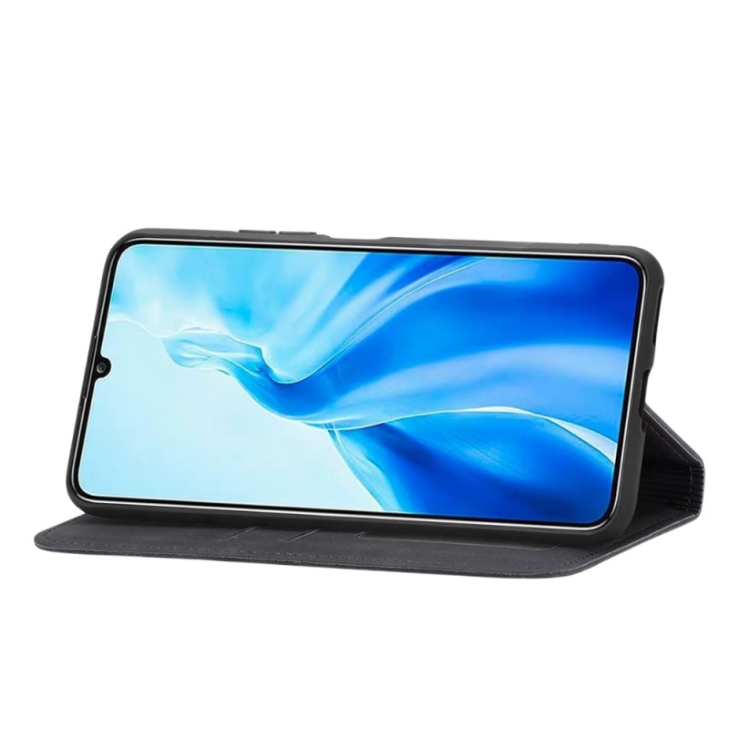 Калъф тефтер флип bSmart Magnetic Book страничен, За Honor 200 Smart, Черен