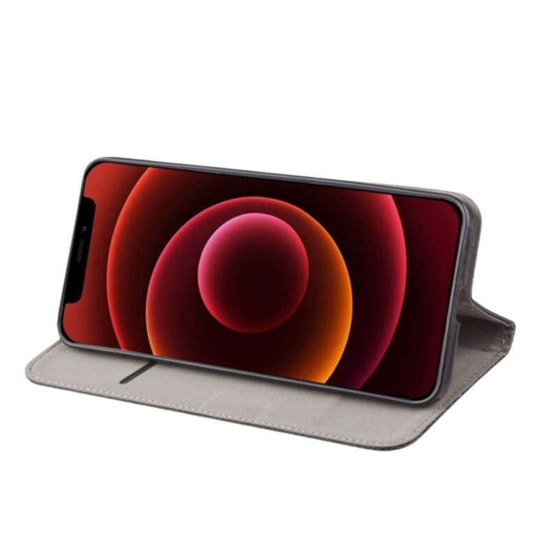 Калъф тефтер флип bSmart Magnetic Book страничен, За Motorola Moto G05/E15, Черен