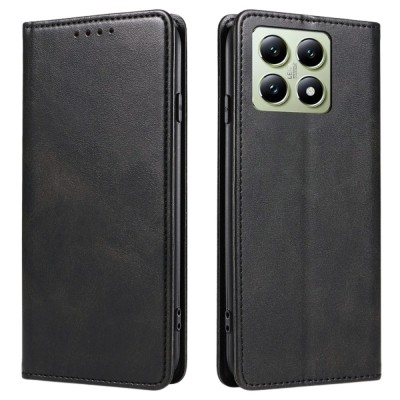 Калъф тефтер флип bSmart Magnetic Book страничен, За Xiaomi 14T, Черен