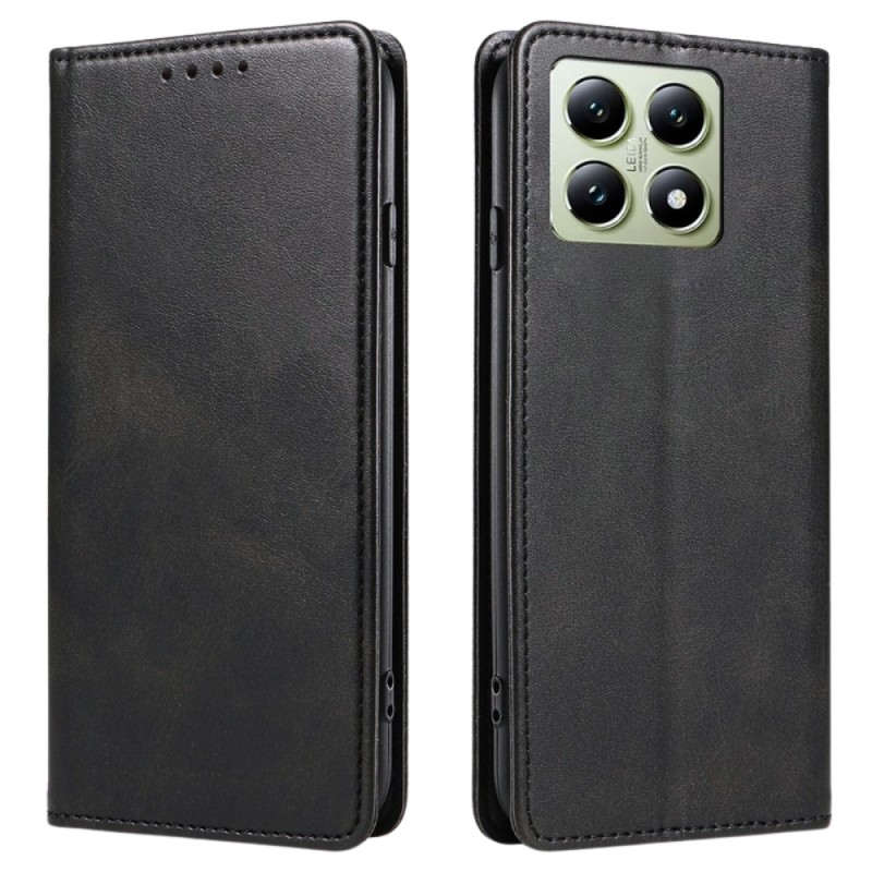 Калъф тефтер флип bSmart Magnetic Book страничен, За Xiaomi 14T, Черен