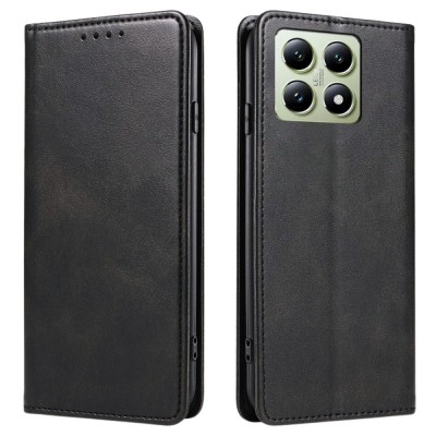 Калъф тефтер флип bSmart Magnetic Book страничен, За Xiaomi 15, Черен