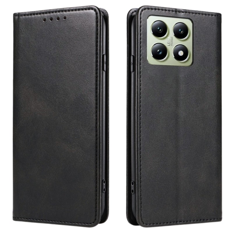 Калъф тефтер флип bSmart Magnetic Book страничен, За Xiaomi 15, Черен