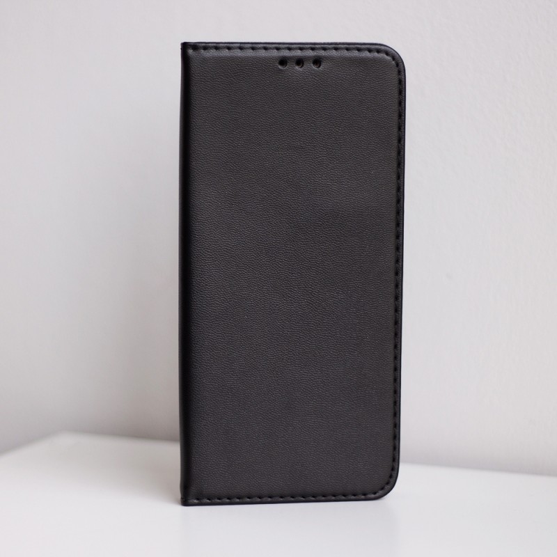 Калъф тефтер флип bSmart Magnetic Book страничен, За Xiaomi Redmi Note 14, Черен