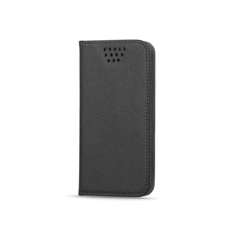 Калъф тефтер флип страничен bSmart Magnet Book универсален 5.5-5.7 инча, Черен