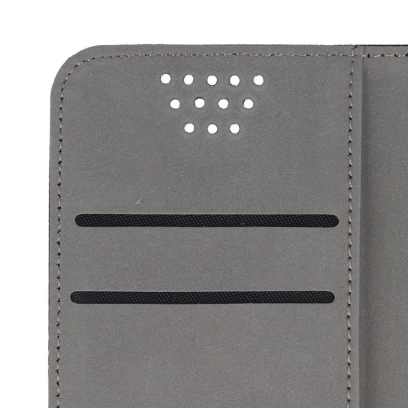 Калъф тефтер флип страничен bSmart Magnet Book универсален 5.5-5.7 инча, Черен
