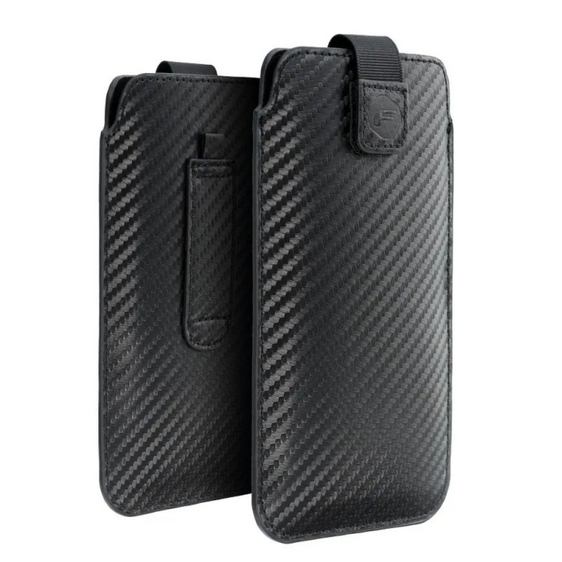 Калъф универсален джоб bSmart Pocket Carbon размер XL, до 6.9, Черен