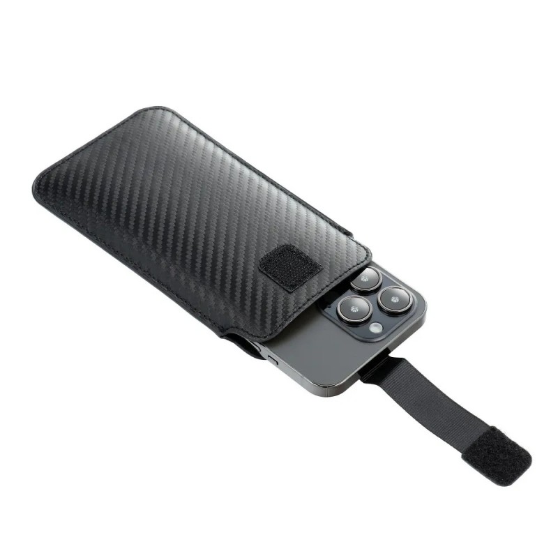 Калъф универсален джоб bSmart Pocket Carbon размер XL, до 6.9, Черен