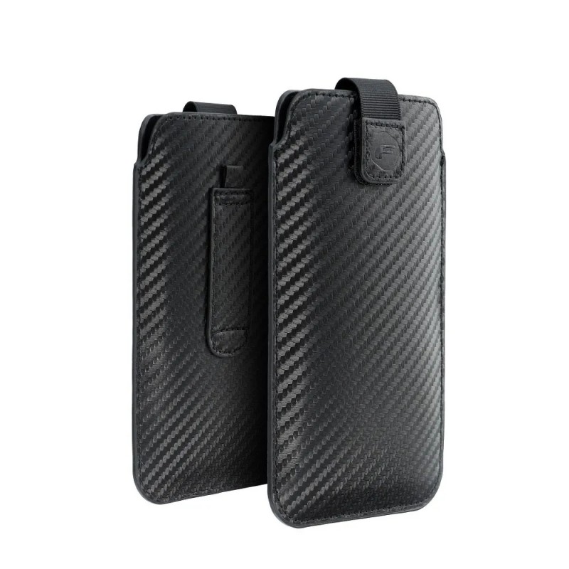Калъф универсален джоб bSmart Pocket Carbon размер XXL, до 6.9, Черен