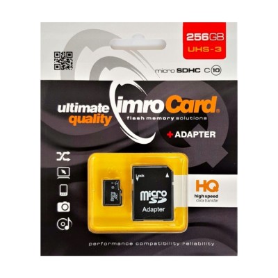 Карта памет Micro SD 256GB, (Class 10) + adapter